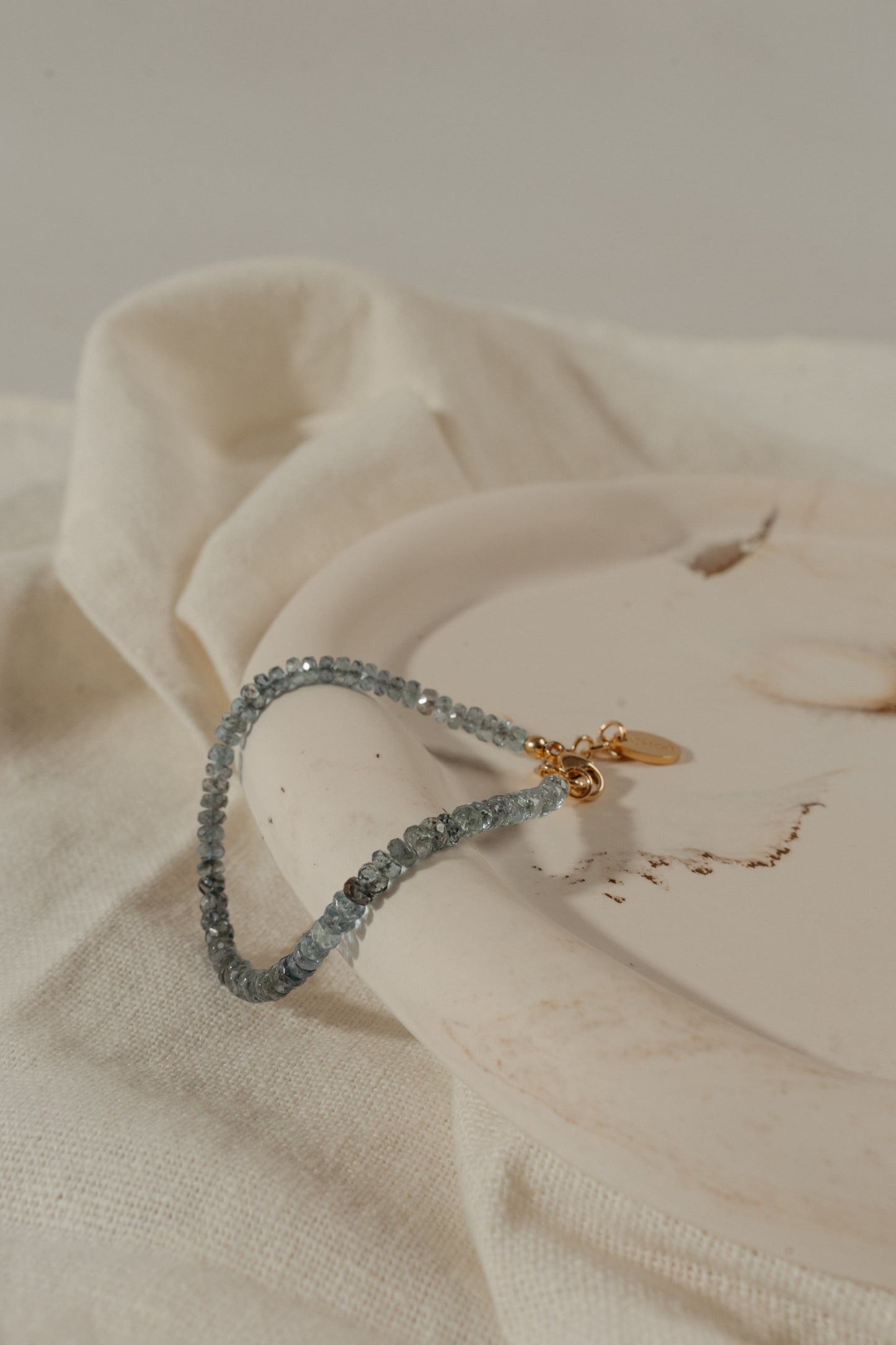 Storm – Aquamarin Armband