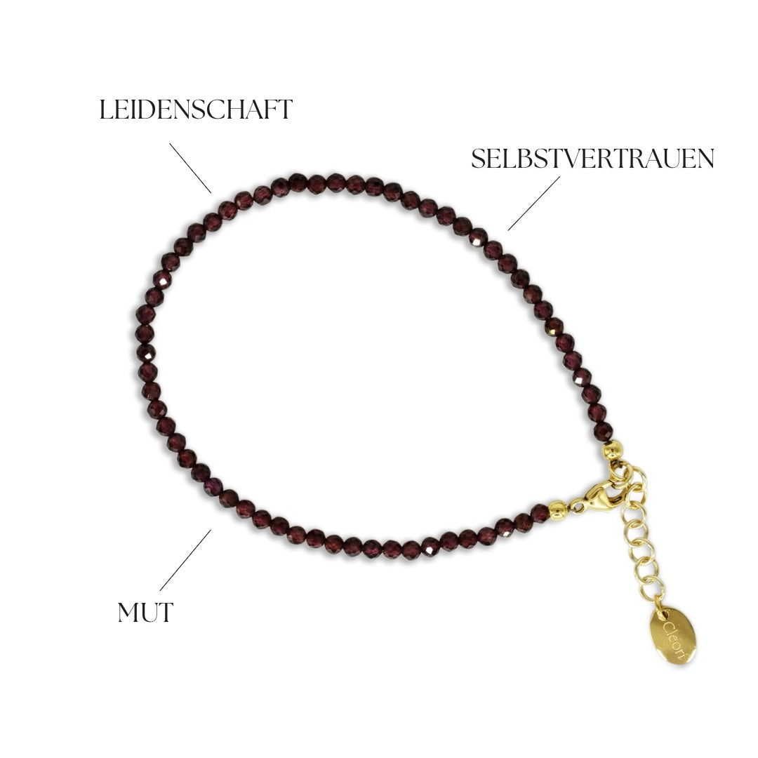 Blaze – Granat Armband